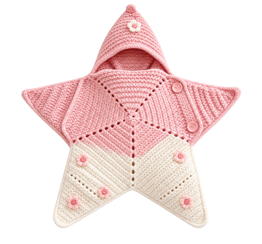 YAOMIRA Starfish Baby Wrap & Photo Outfit | 63–93 cm